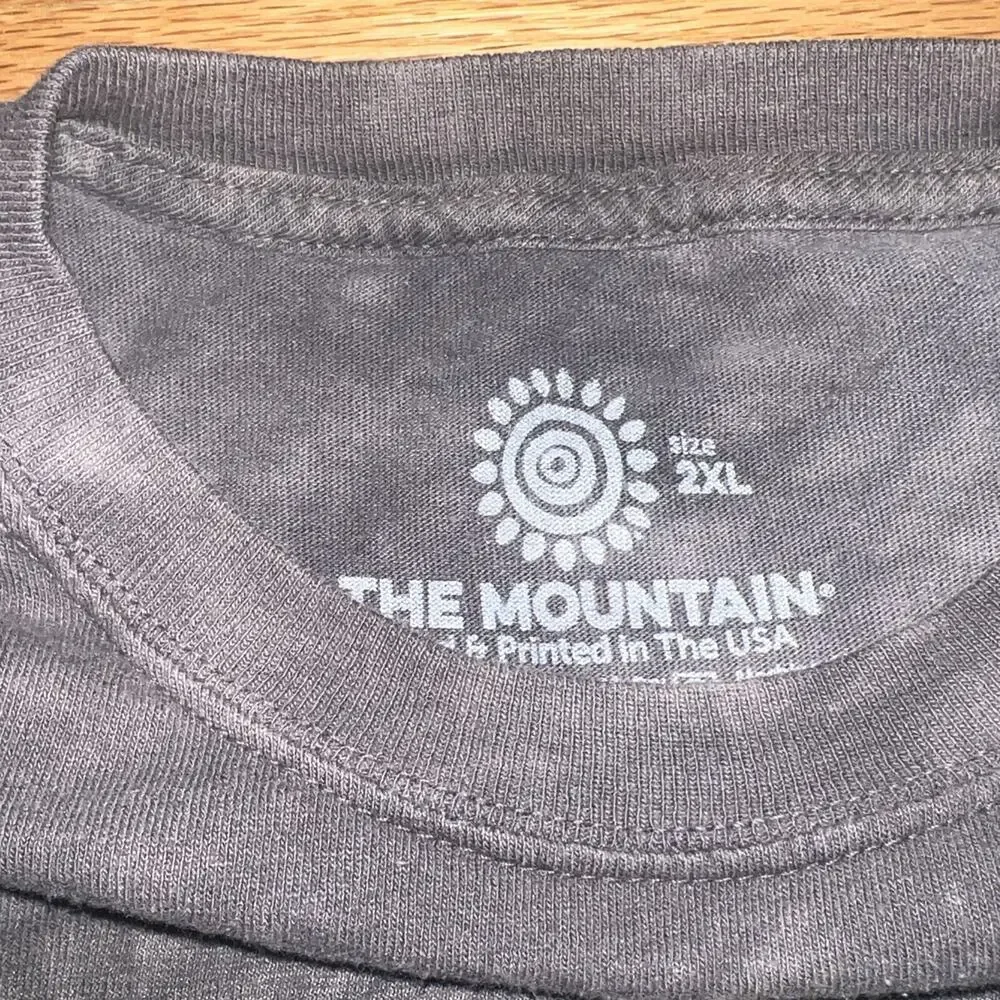 2017 The Mountain Wolf Hollow Gray T Shirt Tie Dye Size XXL 2XL